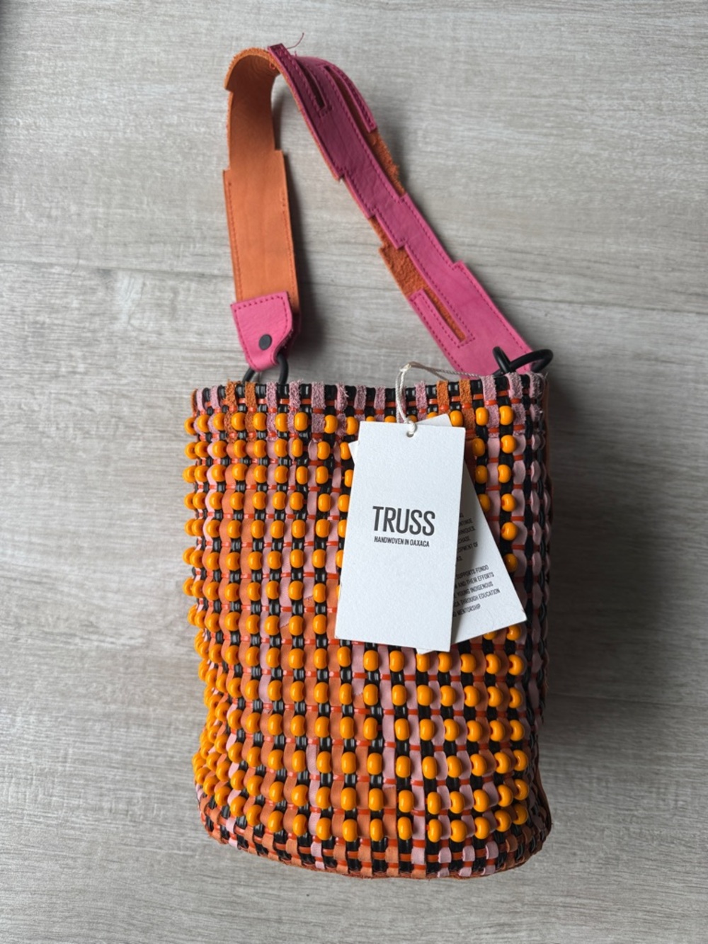 Truss Beaded Bucket Bag – Brand New with Tags
